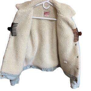 Vintage Levi’s 70608 Sherpa Trucker Jacket USA Made – Snap Front- 42R - Rare 80s